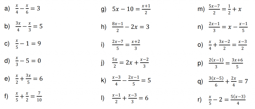 Quiz De Equação Do 1º Grau